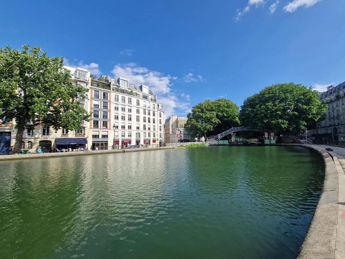 Apartament Art Deco Loft - 2br And 2ba Near Canal Saint Martin Paryż
